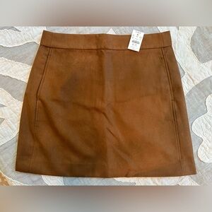 J. Crew Suede Mini Skirt